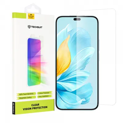 Folie de protectie Ecran Techsuit Clear Vision pentru Honor 200 Lite, Sticla Securizata, Full Glue