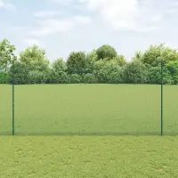 vidaXL Gard din plasă sudată cu stâlpi 25 x 1,6 m Oțel cu strat de PVC