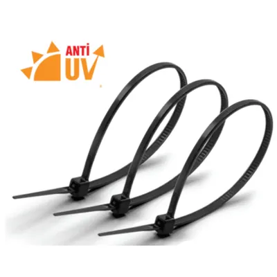 BRIDA PLASTIC 150X2.5MM Negru (SET 100 BUC) rezistente UV