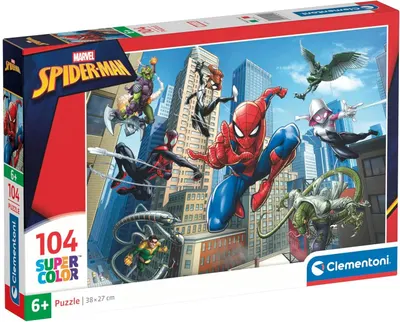 Puzzle pentru copii Clementoni de 104 piese - Spiderman