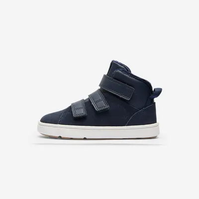 Încălțăminte barefoot piele, STEPPER MID Albastru Copii