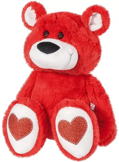 Jucărie de pluș Stip - Andry, 45 cm, bordo