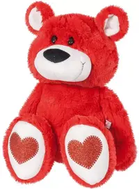 Jucărie de pluș Stip - Andry, 45 cm, bordo