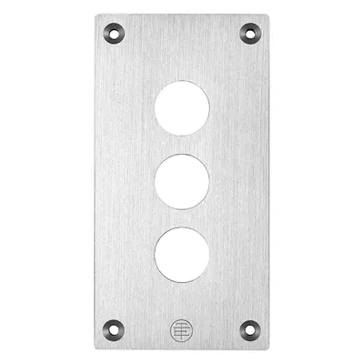 Placa Frontala Gaurita - Xap-E - Metal - 3 Decupari Orizontale