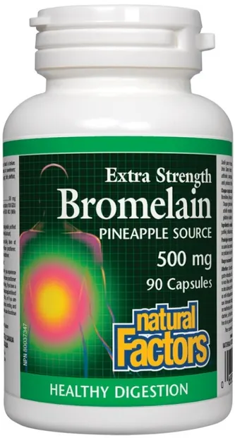 Bromelain, 500 mg, 90 capsule, Natural Factors