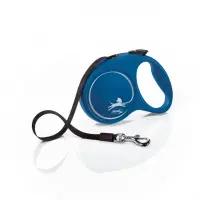 Lesa retractabila cu banda Flexi Albastra L 5 m 50 kg