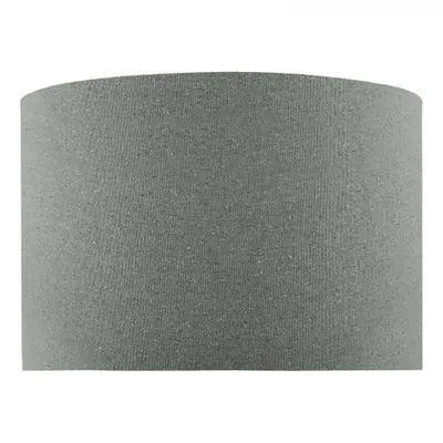 Abajur Pyramid Grey Linen Drum Shade 46cm