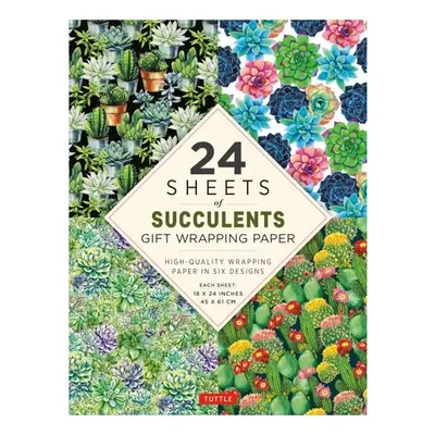 Succulents Gift Wrapping Paper - 24 Sheets 18 X 24 (45 X 61 Cm) Wrapping Paper