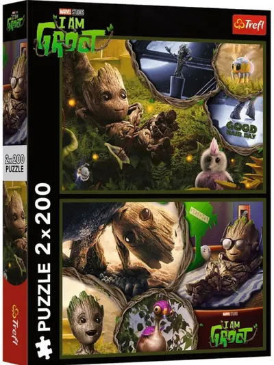 Puzzle Trefl de la 2 x 200 piese - Eu sunt Groot