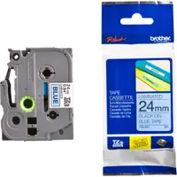 Bandă de etichete Brother - TZe-551, pentru PT-300, 24 mm, Negru/Albastru