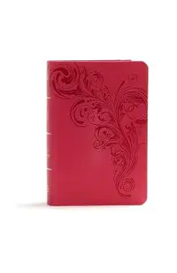 KJV Large Print Compact Reference Bible, Pink Leathertouch