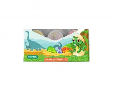 Bombe de baie Easycare Baby ou de dinozaur cu surprize, parfum fructe 3buccut