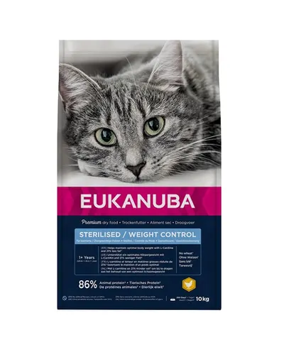 EUKANUBA Cat Veterinary Diets Dryweight Diabetic Control Adult All Breeds 10 kg