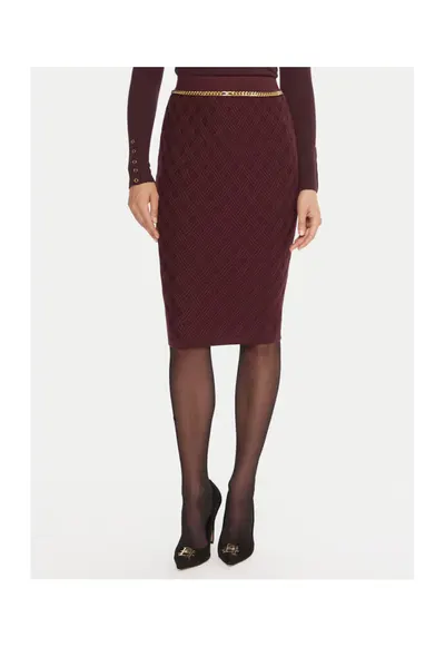 Fusta creion dama bordeaux
