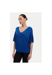 Bluza dama 241-MCHRIS - Viscoza/Poliester - Albastru - Albastru
