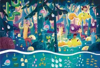 Puzzle 25 piese - 1 2 3 - Padurea