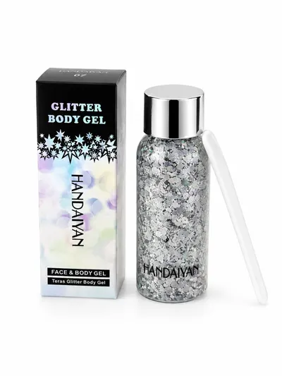 Sclipici pentru par si corp, Cosmetic Body Glitter 25ml, HandaiYan, 01