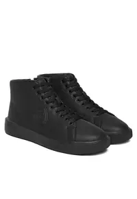 Ghete barbati Lea Blk Black - piele ecologica - negru - Negru