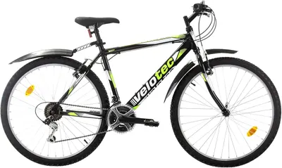 Bicicletă de munte cu viteze Velotec - Pro, 26", 480 mm, negru/verde