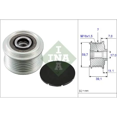 Sistem roata libera, generator INA 535 0053 10