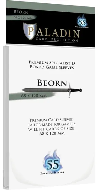 Protecții pentru carduri Paladin Card Protection - Beorn, Specialist D, 68x120mm (55 buc)
