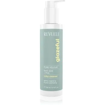 Revuele Glazeful Milky Cleanser Pure Velour lapte demachiant delicat cu efect de exfoliere