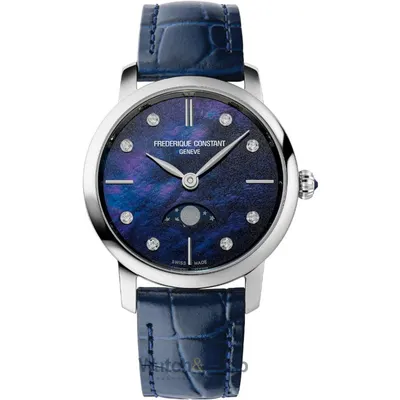 Ceas Frederique Constant Frederique Constant FC-206MPND1S6 Ladies Watch Classics Slimline Moon Phase 30mm 3ATM