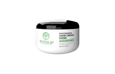 Masca de par cu ulei de Macadamia EVOQUE USA, 500 ml - Nutritie intensa pentru par gros si cret, fara parabeni