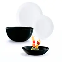 Serviciu de Masa, Luminarc, Diwali Black-Gray, 19 Bucati