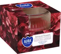 Lumânare parfumată Bispol Aura - Sensual Flowers, 80 g