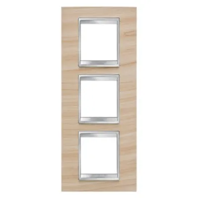 Placa ornament CProiector HORUS LUX international - IN TECHNOPOLYMER finisaj lemnING - 2+2+2 modul VERTICAL - MAPLE - CProiector HORUS