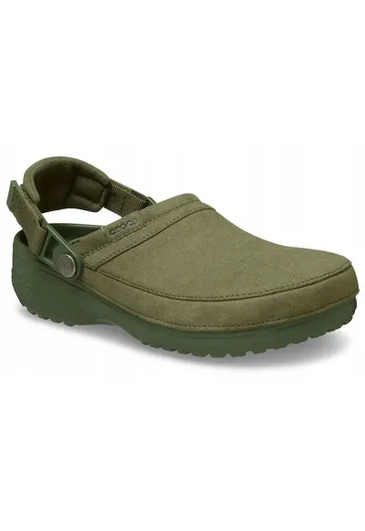 Saboti barbati - Classic Crafted Vegan Suede Clog 211930 - khaki - marime 46-47 - 28.8 cm - Croslite