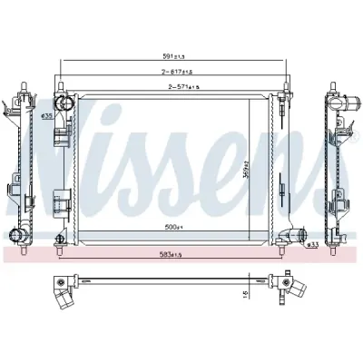 Radiator, racire motor NISSENS 666213