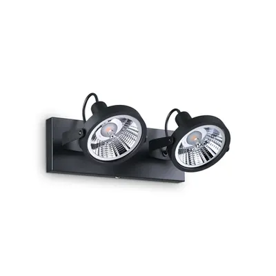 Corp de iluminat cu montaj pe tavan, plafoniera GLIM PL2 NERO