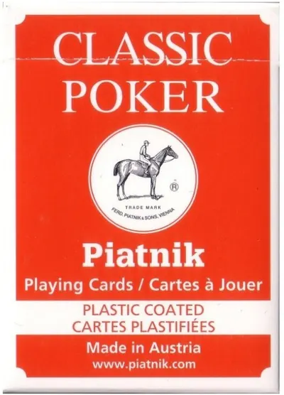 Cărți de joc Piatnik - Classic Poker, rosii