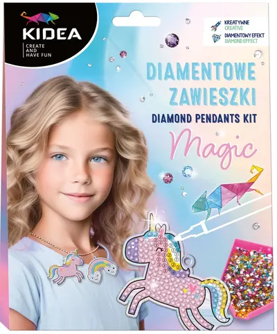 Trusă creativă Kidea - Pandantive cu diamante, Magie