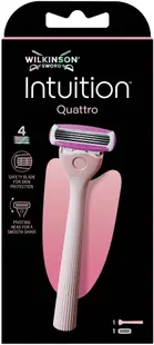 Wilkinson Sword Intuition Sistem de bărbierit Quattro, cu 1 lamă de rezervă