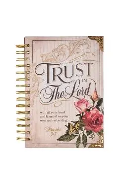 Christian Art Gifts Journal W/Scripture for Women Trust in the Lord Butterfly Proverbs 3:4 Bible Verse Burgundy 192 Ruled Pages, Large Hardcover Noteb