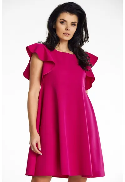 Rochie dama poliester - A643 - Fuchsia
