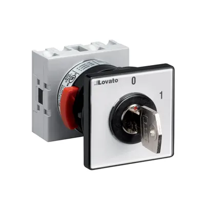 Intrerupator Rotativ cu Came, Gx Series, U29d Version Front Snap On Mount With Key Operation, For 22mm Fixing. On/off Switch, Three-Pole - 2 Wafers - Scheme 10