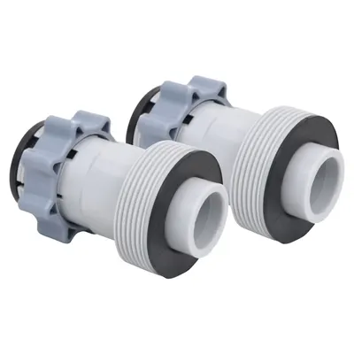 vidaXL Adaptoare pentru furtun de piscină, 2 buc. tip B