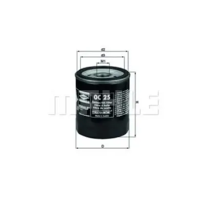 Filtru ulei MAHLE ORIGINAL OC 25