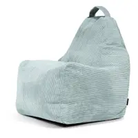 Fotoliu bean bag verde mentă cu tapițerie din catifea reiată Play Amuse – SLOWDOWN
