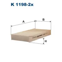 Filtru, aer habitaclu FILTRON K 1198-2x