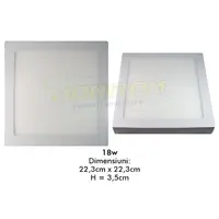 Spot Led aplicat 18w/2700k (patrat)