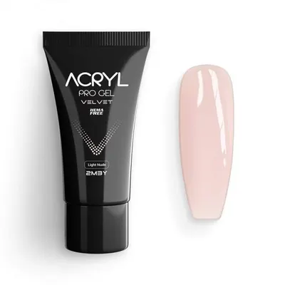 Acryl Pro Gel 2M Velvet Hema Free - Light Nude 60gr