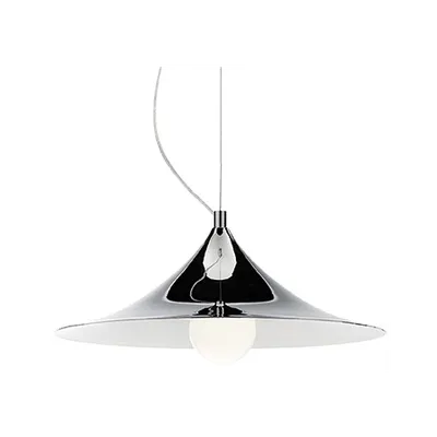 Pendul Mandarin, 1 bec, dulie E27, D:500 mm, H:250/1200 mm, Crom
