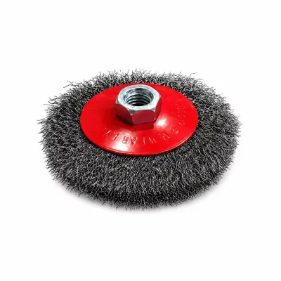 Perie pentru polizor mic, din s&acirc;rmă răsucită, 100 mm