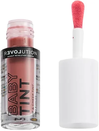 Relove by Revolution Fard de obraz lichid și luciu de buze Baby Tint, Blush, 1.4 ml
