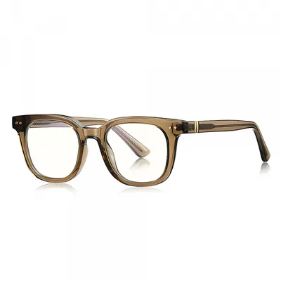 Ochelari De Calculator Barbati Techsuit 2229, Anti-Blue Light, Maro Deschis